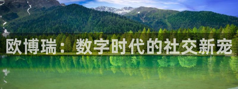 2元彩票招商：欧博瑞：数字时代的社交新宠