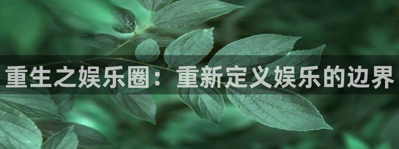 2元彩票2注册：重生之娱乐圈：重新定义娱乐的边界